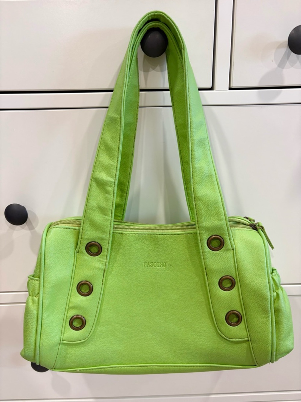 Y2K Unique Retro Lime Green Shoulder Bag
